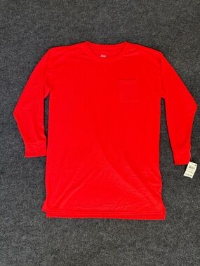 Jenni Intimates Long Sleeve Pocket Top — Size XS | NWT